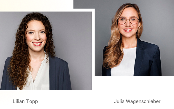 dgp-Führungsteam in Düsseldorf: Julia Wagenschieber und Lilian Topp