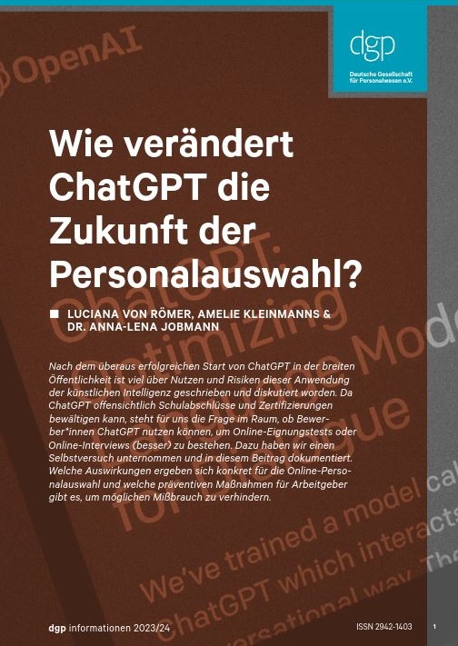 Artikel-Titelblatt: Wie verändert ChatGPT die Zukunft der Personalauswahl?